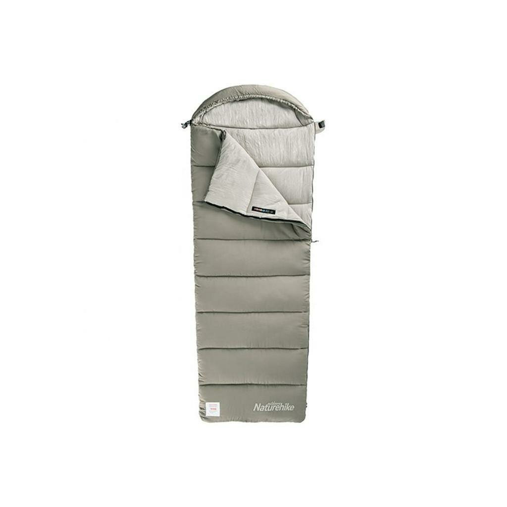 Спальний мішок Naturehike з капюшоном M400 NH20MSD02 (1°C) лівий, зелений (6975641885566) - зображення 1