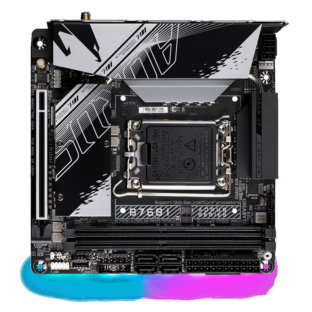 Материнська плата GIGABYTE B760I AORUS PRO DDR4 - зображення 5