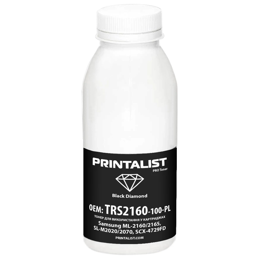 Тонер Samsung ML-2160 100г Black Printalist (TRS2160-100-PL) - зображення 1