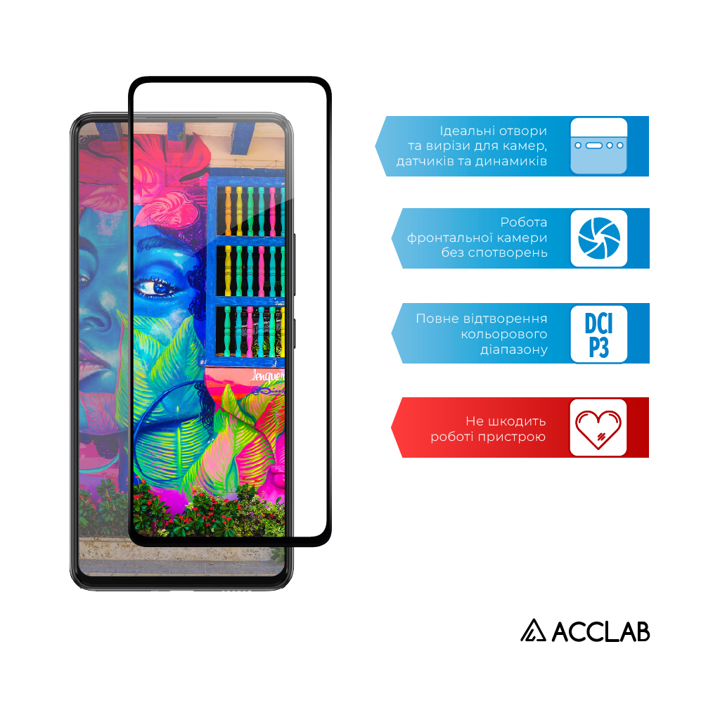 Скло захисне ACCLAB Full Glue Samsung A53 5G (1283126522444) - зображення 5