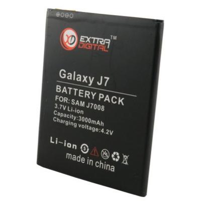 Акумуляторна батарея Extradigital Samsung Galaxy J7 J700H (3000mAh) (BMS6407) - изображение 2