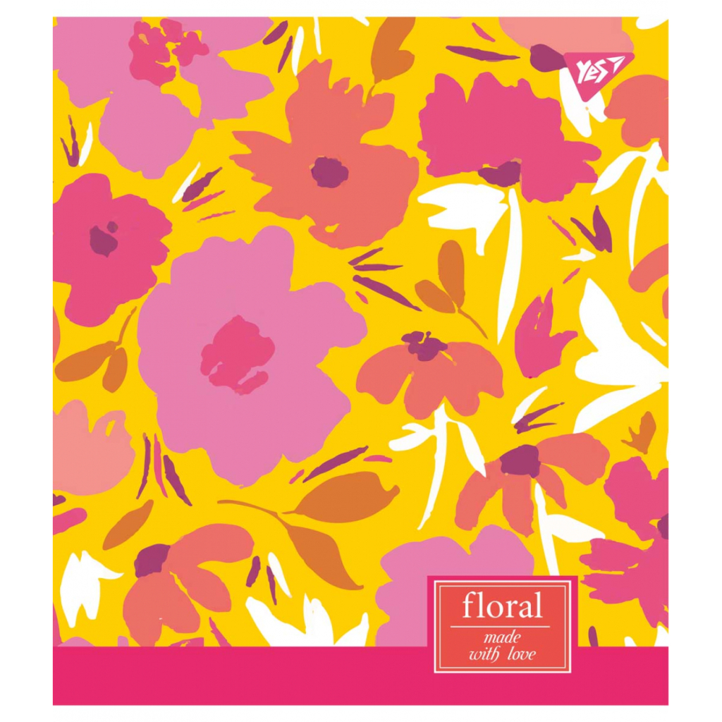Зошит Yes А5 Floral Explosion 18 аркушів клітинка (765183) - зображення 3