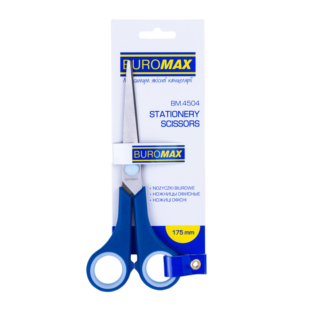 Ножиці Buromax 170 мм, rubber inserts (BM.4504) - изображение 2