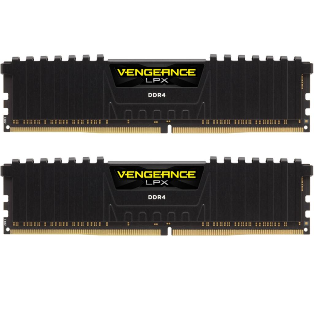 Модуль пам'яті для комп'ютера DDR4 32GB (2x16GB) 3200 MHz Vengeance LPX Black Corsair (CMK32GX4M2E3200C16) - зображення 1