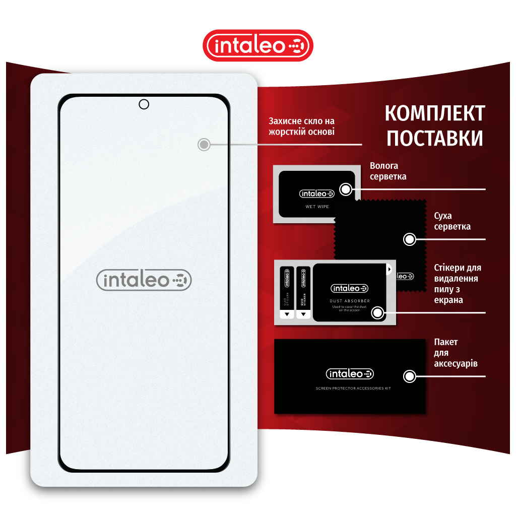 Скло захисне Intaleo Full Glue Xiaomi 12T/12T Pro Black (1283126546433) - зображення 8
