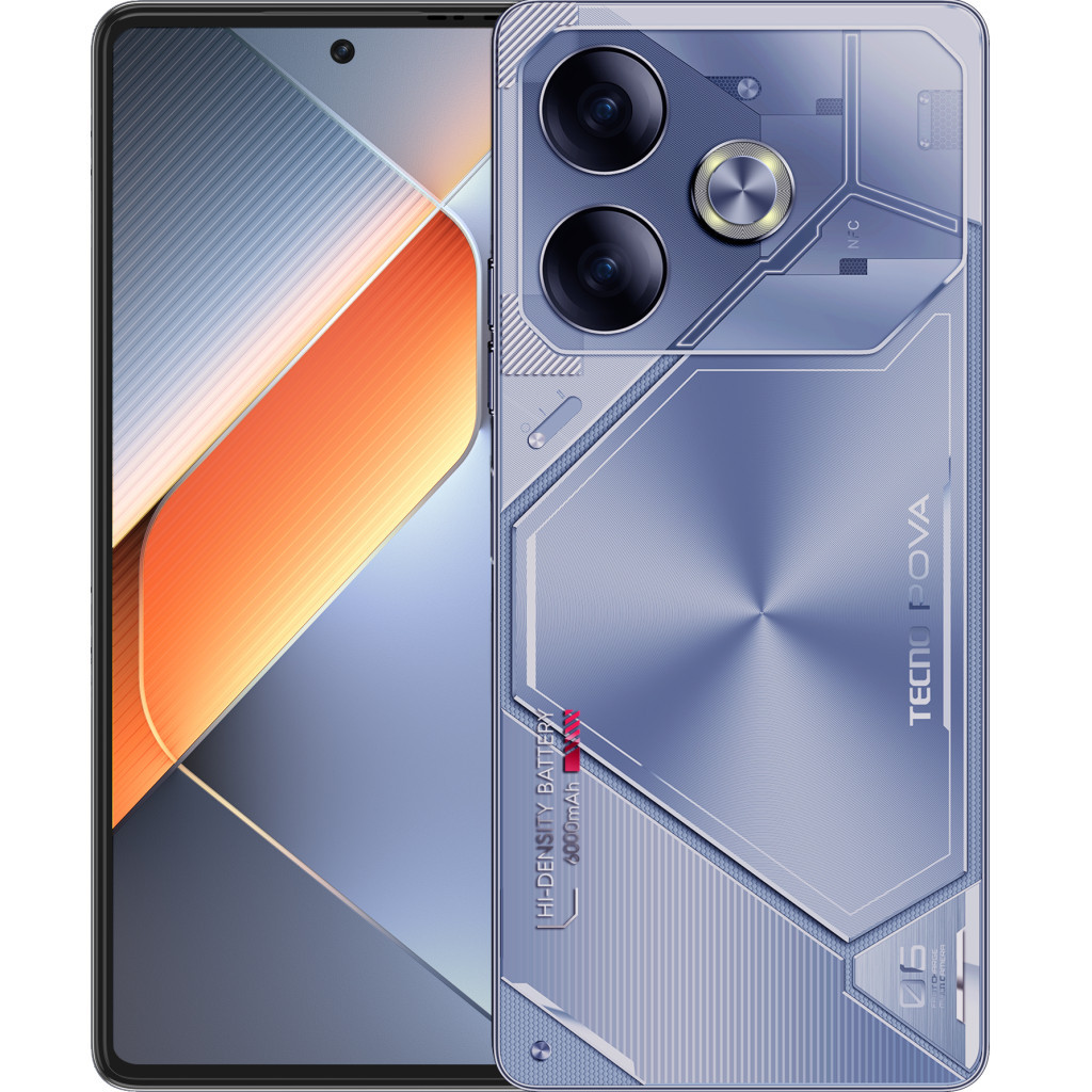 Мобільний телефон Tecno POVA 6 12/256GB Interstellar Blue (4894947019104) - зображення 1