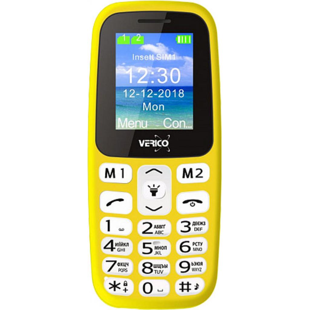 Мобільний телефон Verico Classic A183 Yellow (4713095608278) - зображення 1