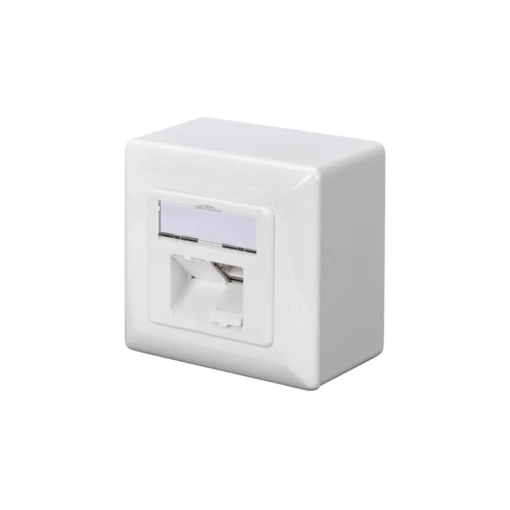 Комп'ютерна розетка Digitus 2xRJ45 FTP, для відкритої проводки (DN-9002-N) - изображение 1
