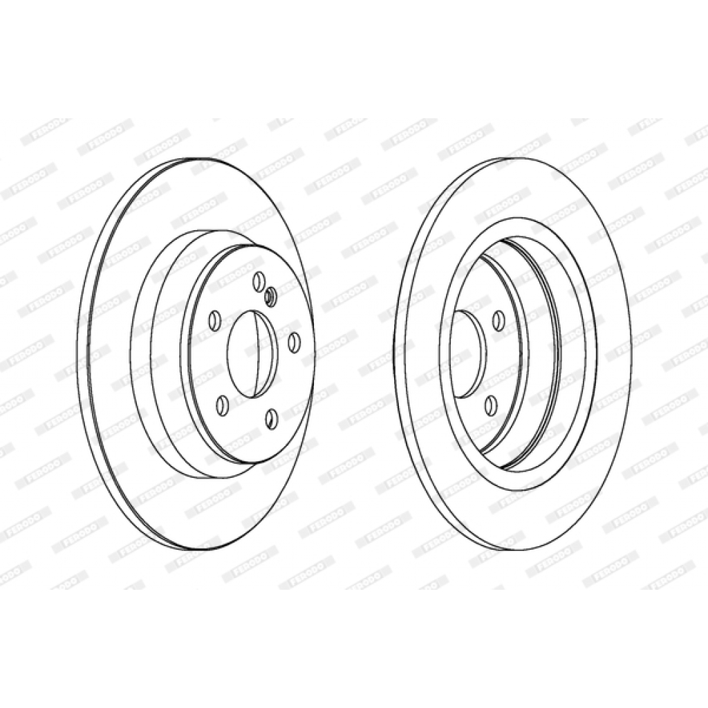 Гальмівний диск FERODO DDF1675C - зображення 1