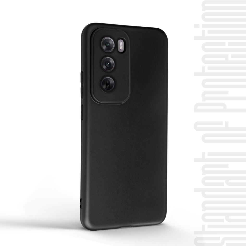 Чохол до мобільного телефона Armorstandart Matte Slim Fit OPPO Reno12 Camera cover Black (ARM77971) - зображення 2