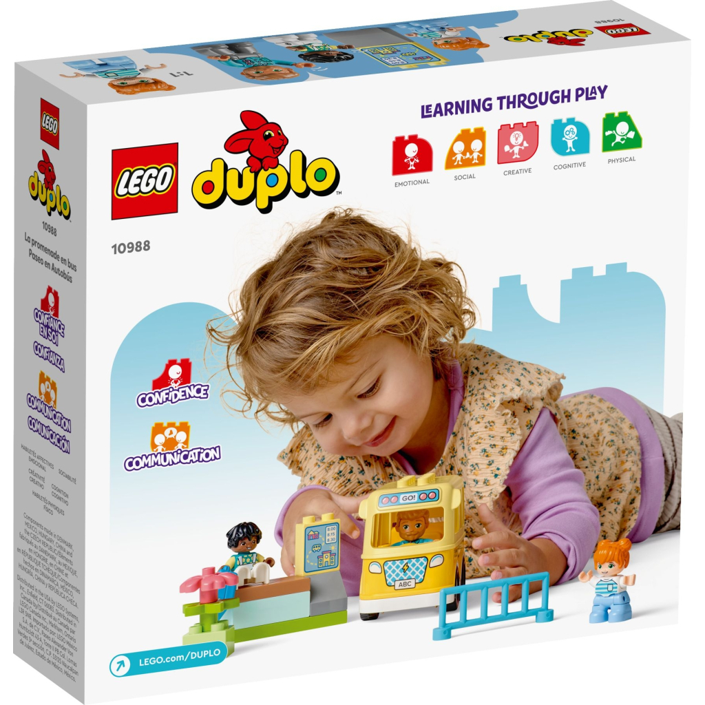 Конструктор LEGO DUPLO Поїздка на автобусі 16 деталей (10988) - зображення 6