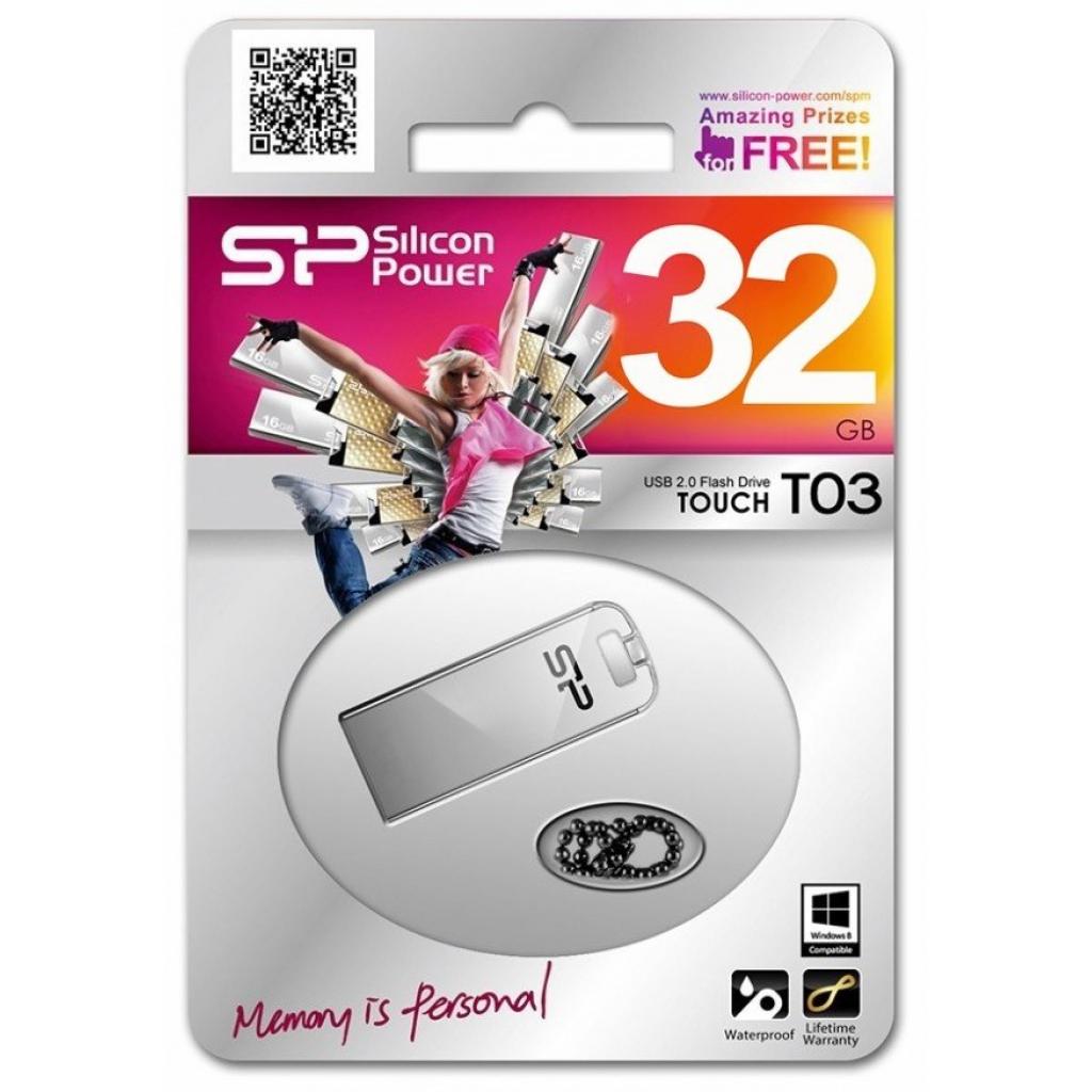 USB флеш накопичувач Silicon Power Touch T03 32GB Transparent (SP032GBUF2T03V1F) - зображення 3