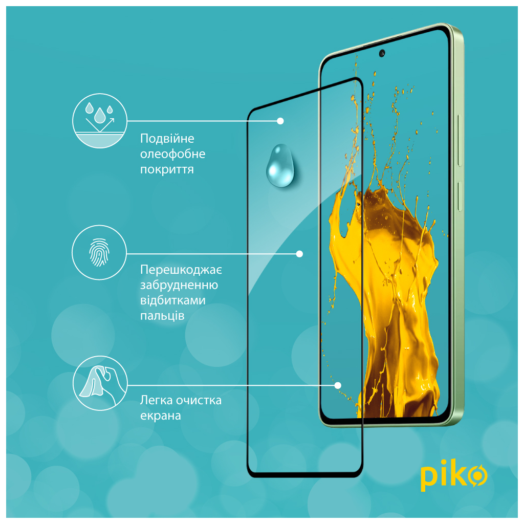 Скло захисне Piko Full Glue Xiaomi Redmi Note 13 4G Black (1283126583940) - зображення 4