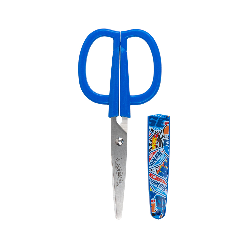 Ножиці Kite дитячі в футлярі Hot Wheels 13 см (HW23-124) - зображення 1