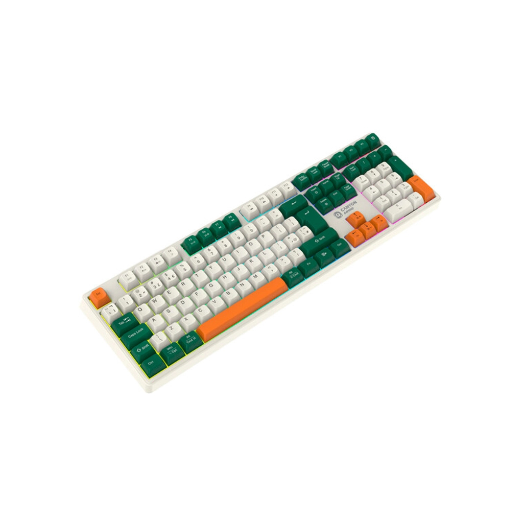 Клавіатура Canyon Shadder GKW-11 RGB Silent Wireless/Bluetooth/USB UA White (CND-SKBW11) - зображення 6