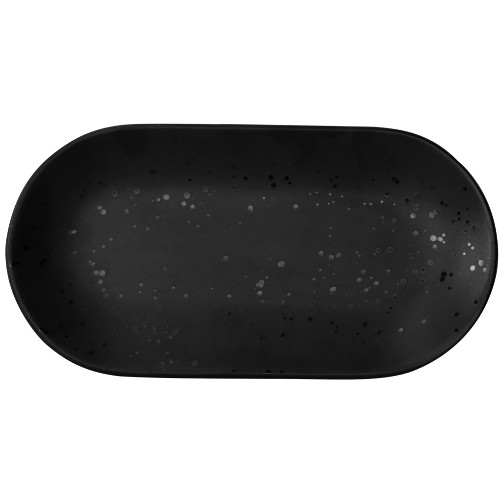 Блюдо Limited Edition Mekkano 25 см Чорне (ZH-7015-3) - зображення 1