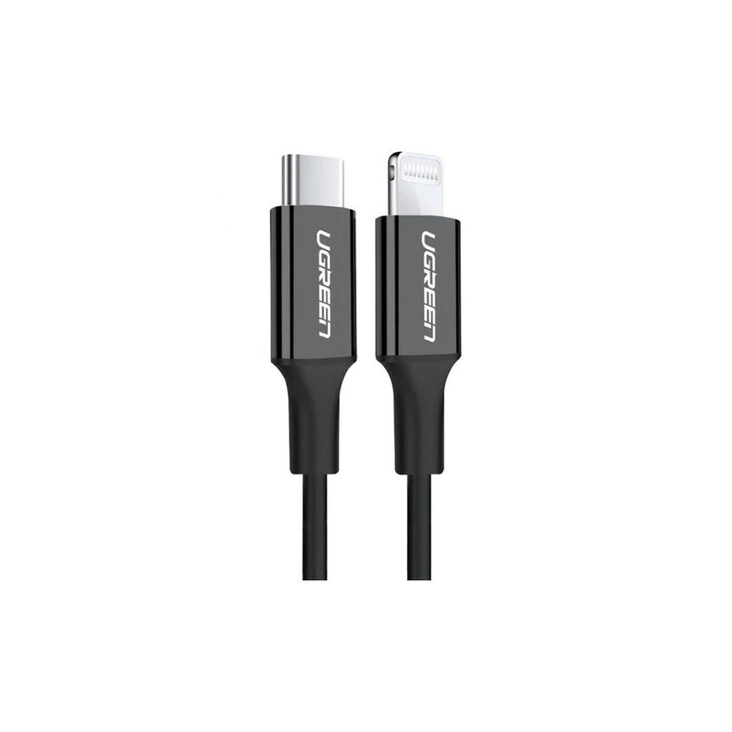 Дата кабель USB-C to Lightning 2.0m 3A US171 black UGREEN (60752) - зображення 1