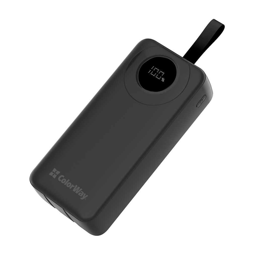 Батарея універсальна ColorWay 30 000 mAh EnergyPlus PD/18W, QC3.0/22.5W, Black (CW-PB300LPB4BK-PDD) - зображення 4