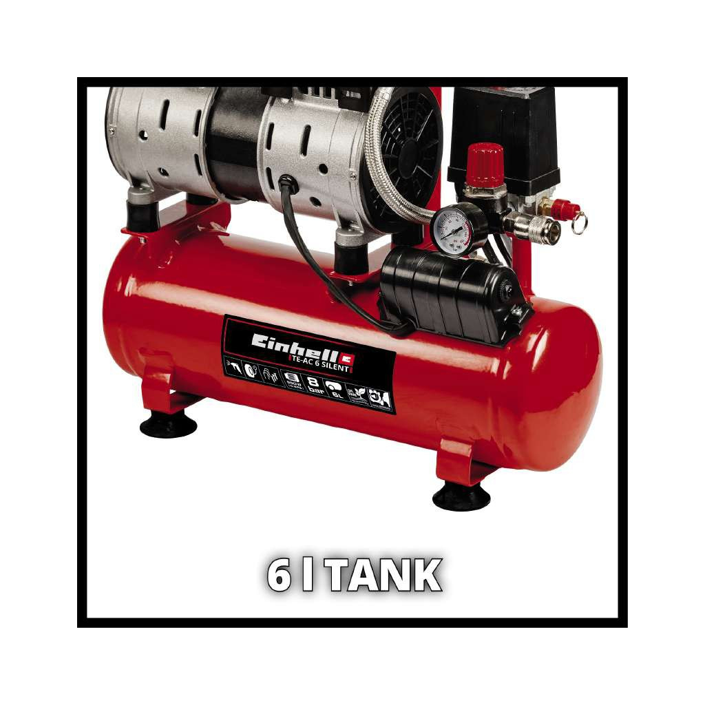 Компресор Einhell TE-AC 6 Silent (4020600) - зображення 3