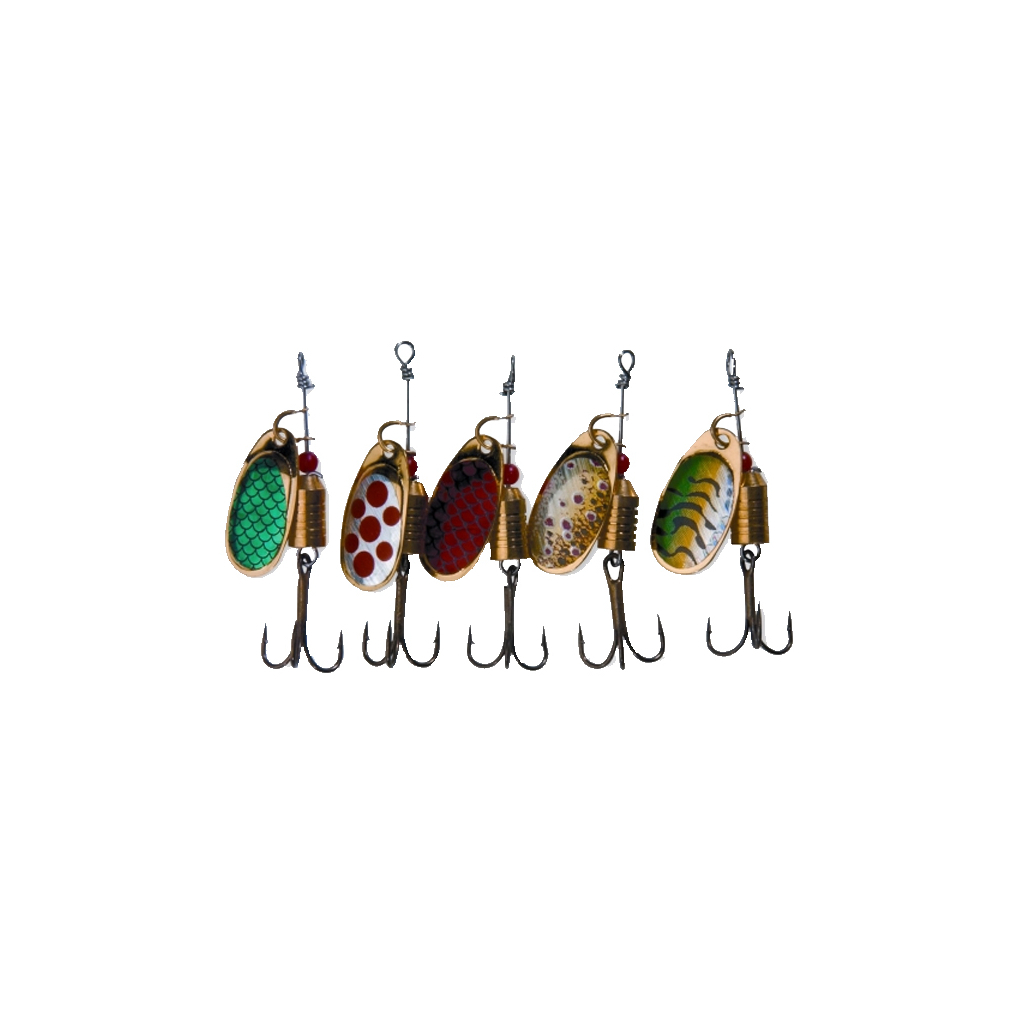 Блешня Lineaeffe вертушка набір 5 шт з різними голограмами (5018050) - зображення 1