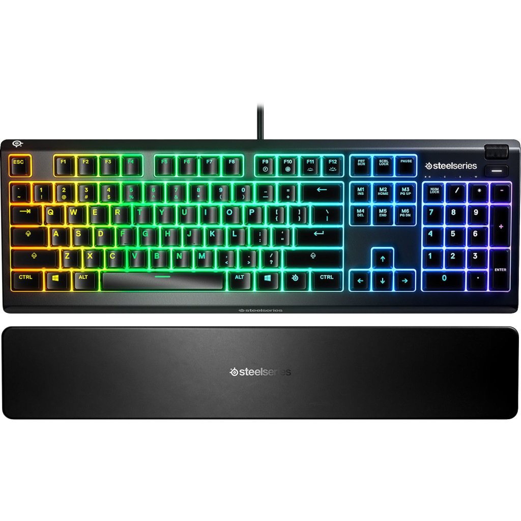 Клавіатура SteelSeries Apex 3 USB UA Black (64795) - зображення 3