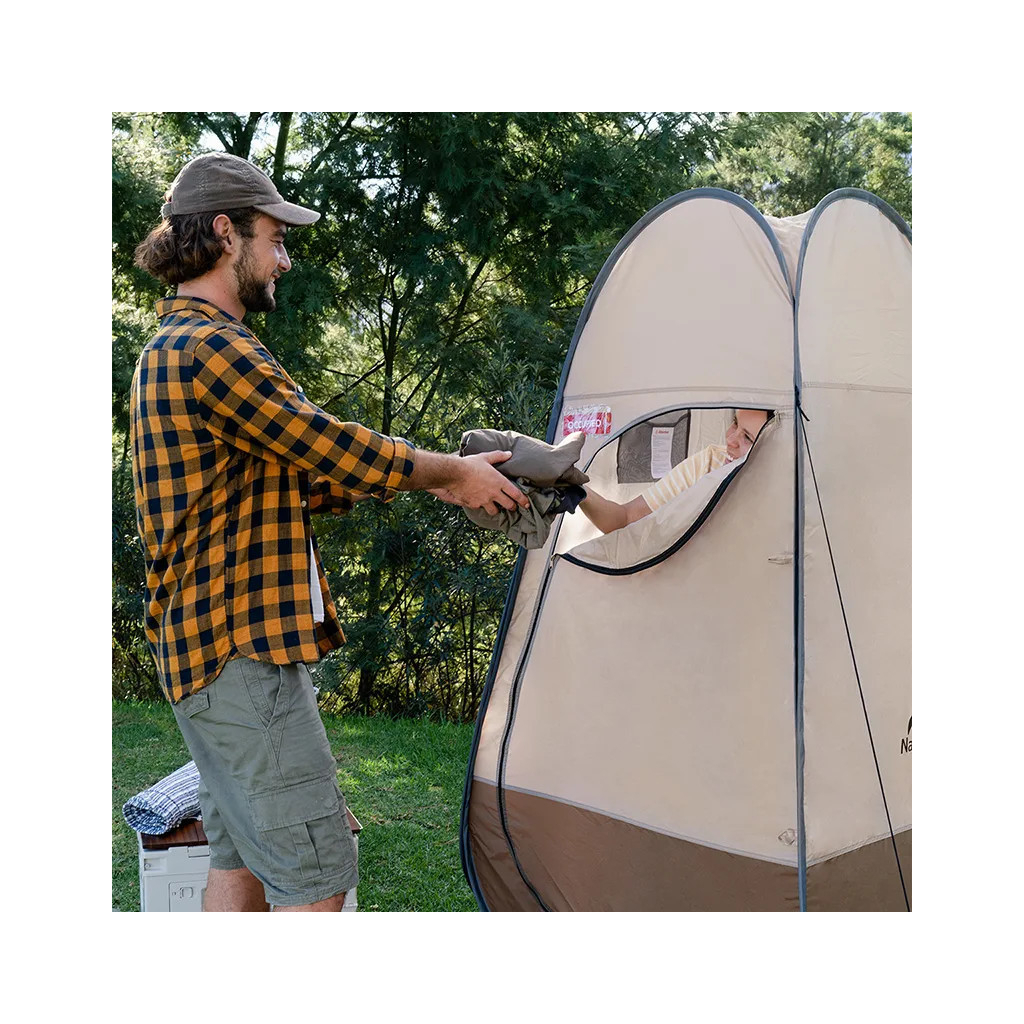 Намет Naturehike NH17Z002-P Душ/Туалет Коричневий (6927595795934) - зображення 5