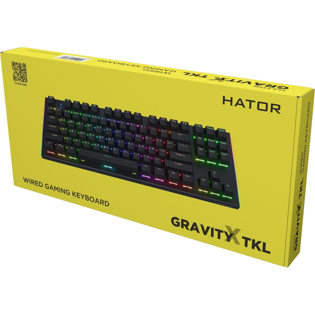 Клавіатура Hator Gravity X TKL Orange USB Black (HTK550UA) - зображення 10