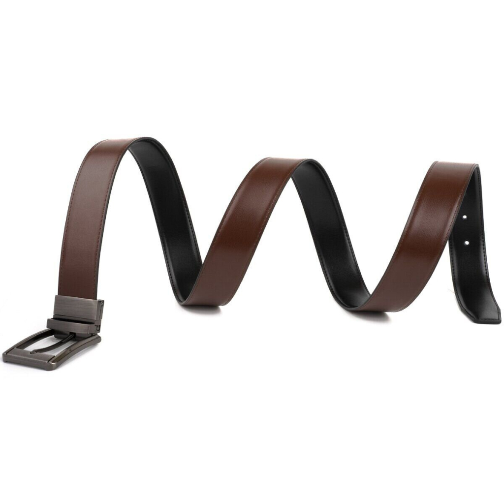 Ремінь Vintage Чоловічий із затемненою пряжкою механіка Коричневий (20225) - зображення 6