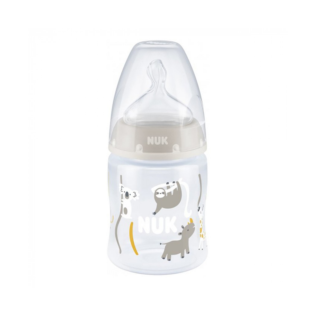 Пляшечка для годування Nuk First Choice Plus Сафарі 150 мл Бежева (3952400) - зображення 1