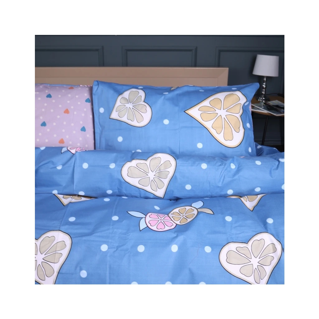 Постільна білизна MirSon Бязь Ranforce Elite 17-0470 Love lemon Полуторний (2200004698632) - зображення 2