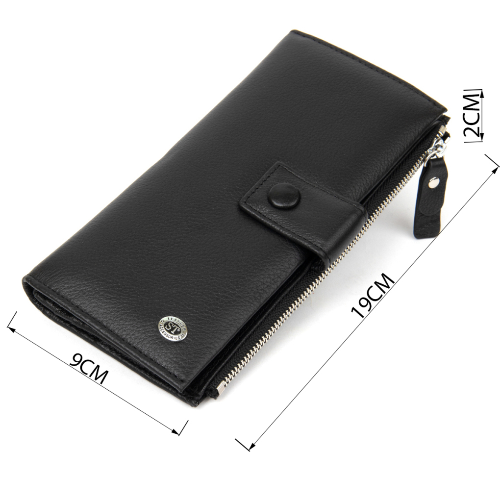 Гаманець ST Leather Чорний (19373) - изображение 3