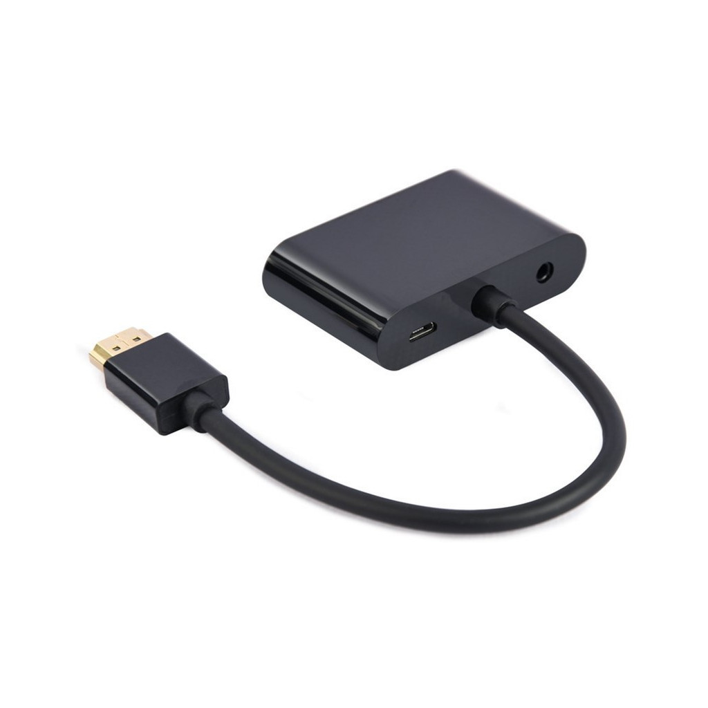 Перехідник Cablexpert HDMI to HDMI/VGA+audio 3.5mm (A-HDMIM-HDMIFVGAF-01) - зображення 2