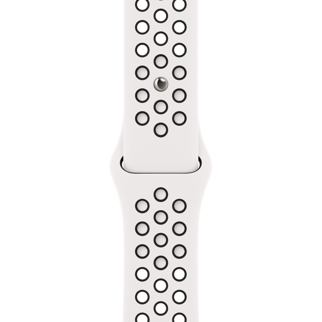 Ремінець до смарт-годинника Apple 41mm Summit White/Black Nike Sport Band (MPGK3ZM/A) - зображення 1