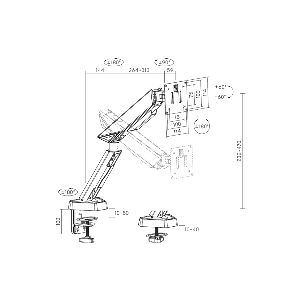 Кронштейн OfficePro MAG200W - зображення 2