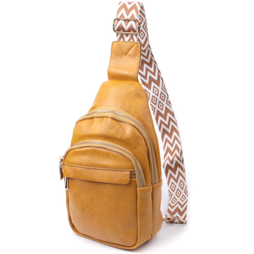 Сумка Vintage З гладкої екошкіри Жовта (22769) - зображення 1