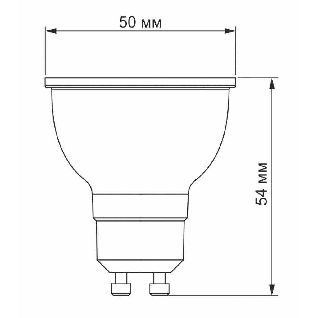 Лампочка Videx MR16e 6W GU10 3000K 220V (VL-MR16e-06103) - зображення 3
