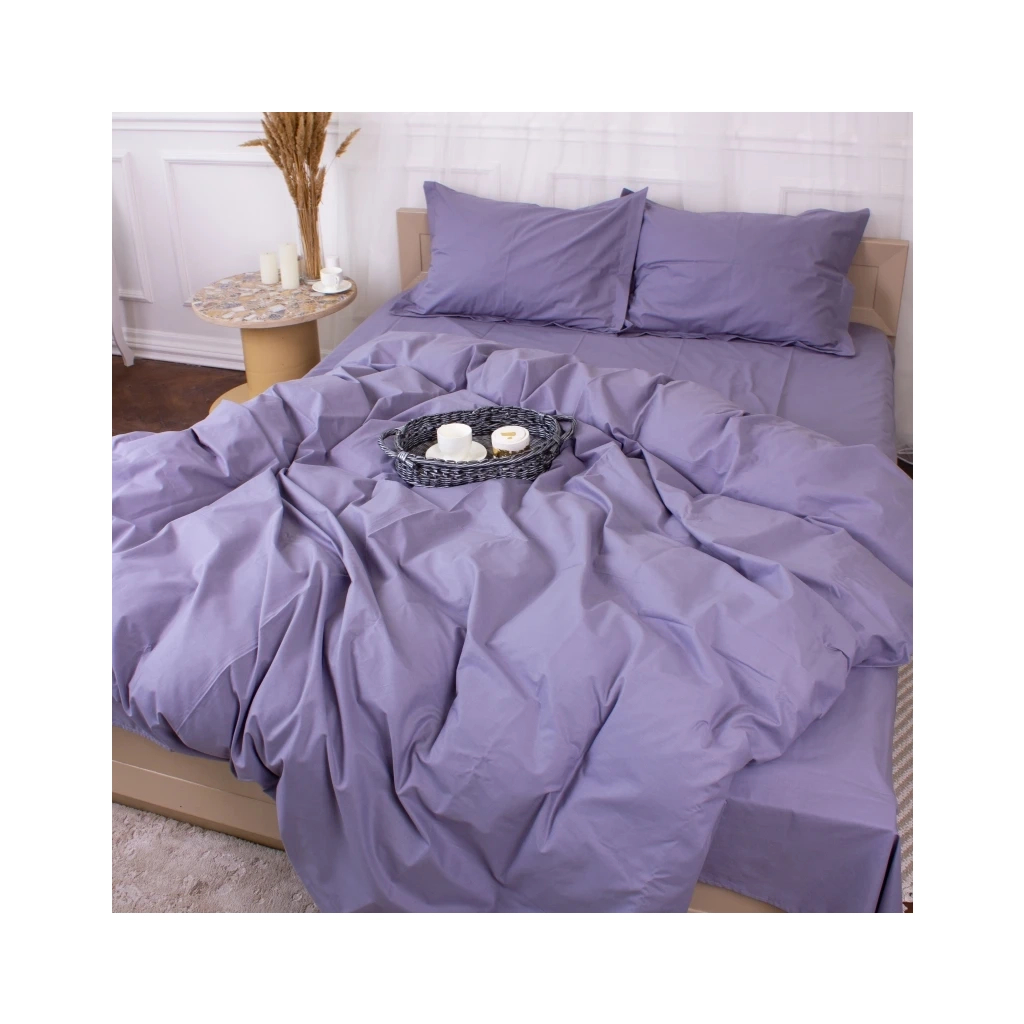 Постільна білизна MirSon Poplin Line 056 Smoky 110x140 (2200006277361) - изображение 1