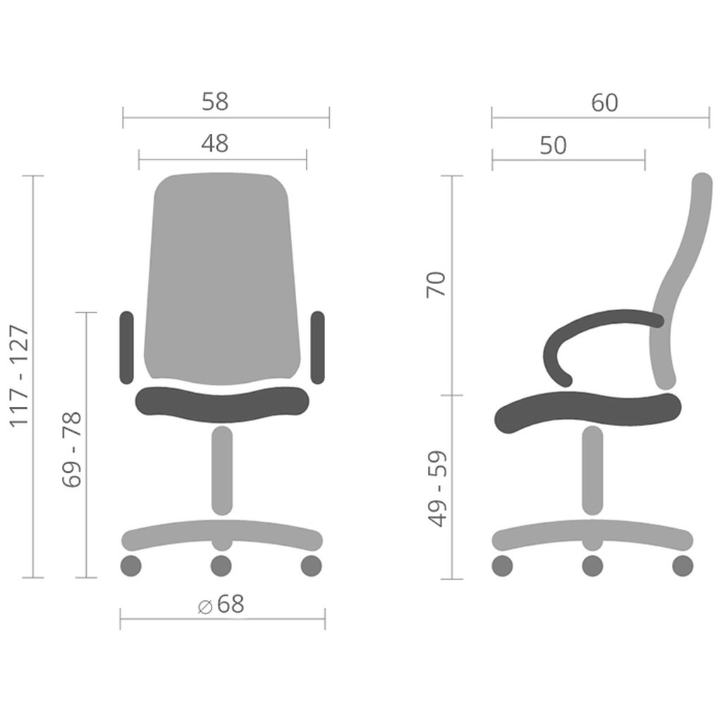 Офісне крісло Аклас Авіс Рожевий (00127046) - зображення 5