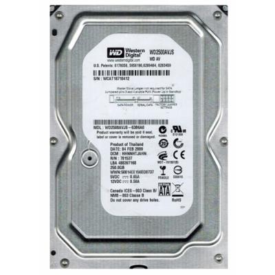 Жорсткий диск 3.5"  250Gb WD (#WD2500AVJS#) - зображення 1