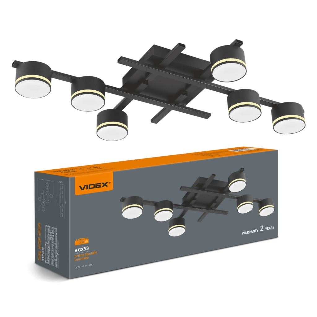 Світильник Videx під лампу 6xGX53 (VL-SPF31-6B) - зображення 2
