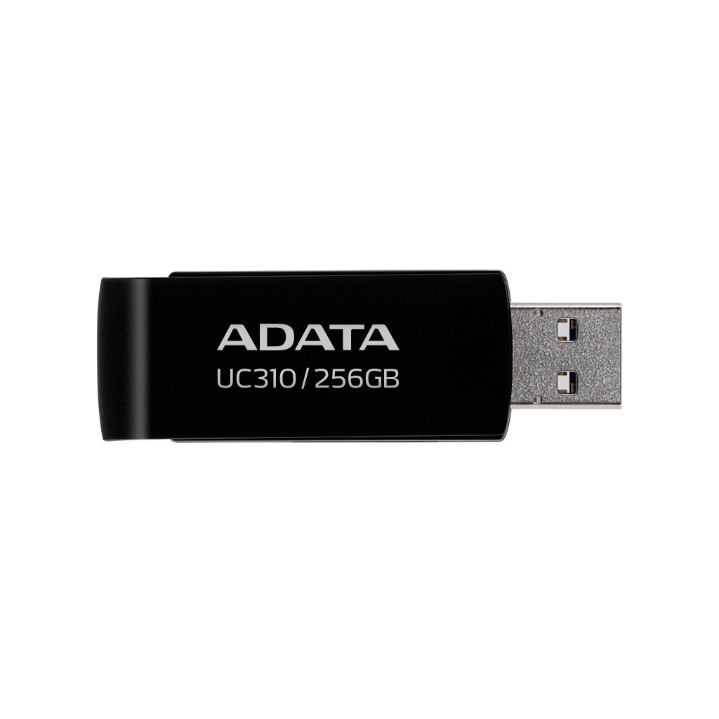 USB флеш накопичувач ADATA 256GB UC310 Black USB 3.0 (UC310-256G-RBK) - изображение 2
