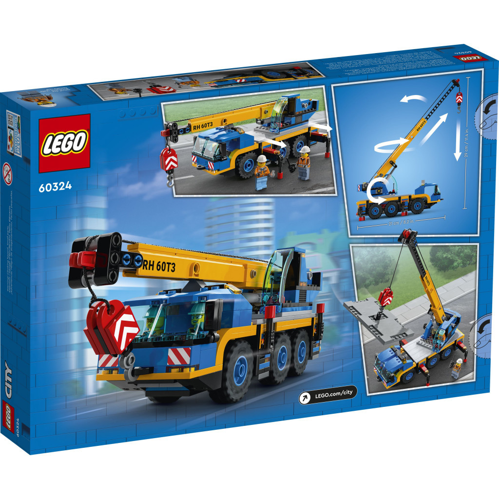 Конструктор LEGO City Пересувний кран 340 деталей (60324) - зображення 7