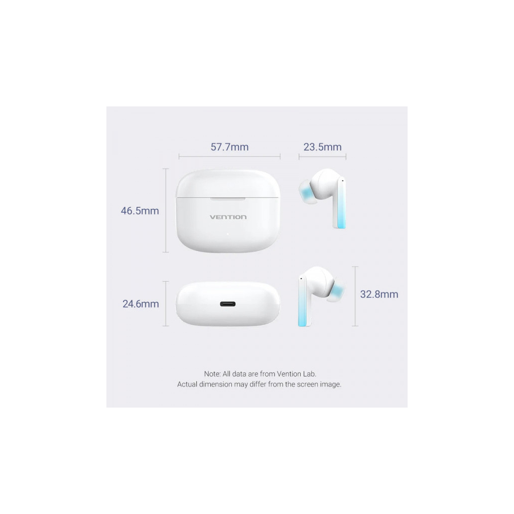 Навушники Vention Elf Earbuds E04 White (NBIW0) - зображення 2