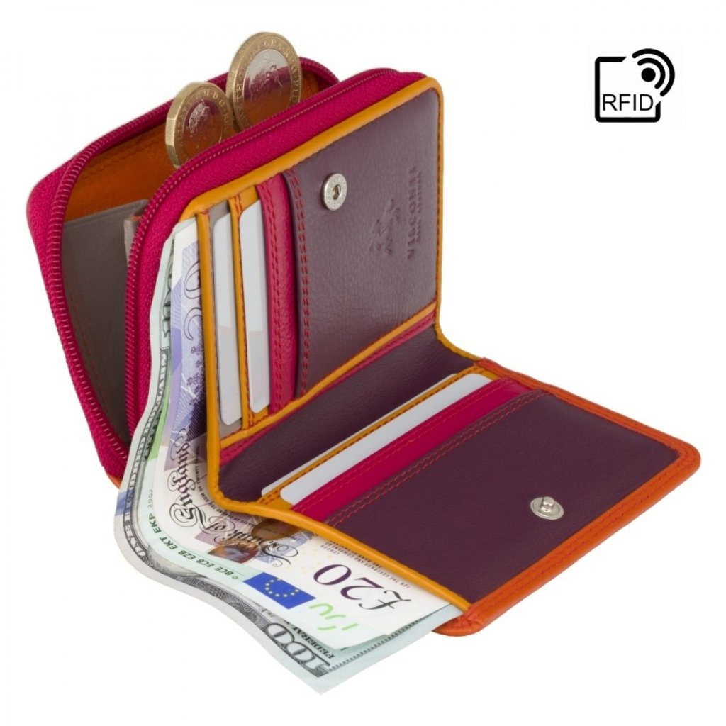 Гаманець Visconti RB53 Hawaii з RFID Orange Multi (RB53 ORG M) - зображення 4