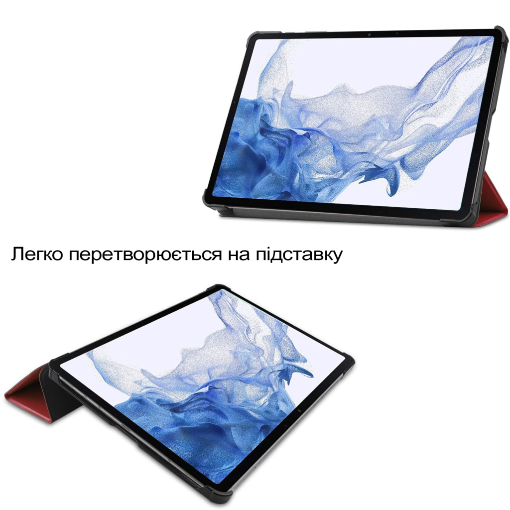 Чохол до планшета BeCover Smart Case Samsung Galaxy Tab S10 Lite SM-X400/406 10.9" Red Wine (713844) - зображення 4