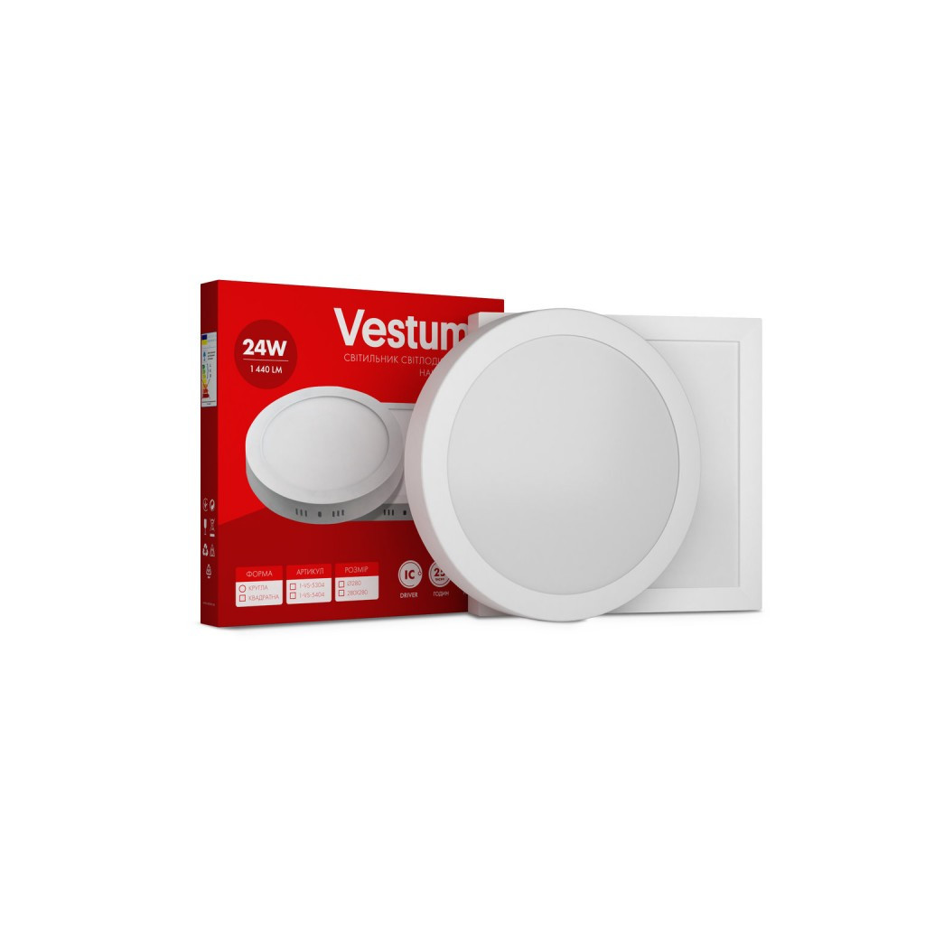 Світильник Vestum LED 24W 4000K 220V (1-VS-5305) - зображення 1