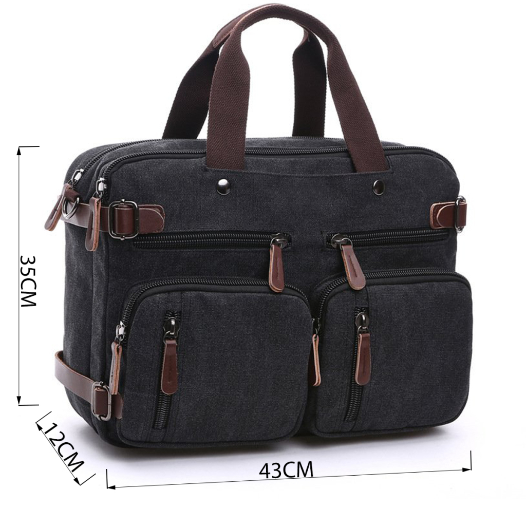 Сумка Vintage Трансофрмер текстильна Чорна (20078) - зображення 3