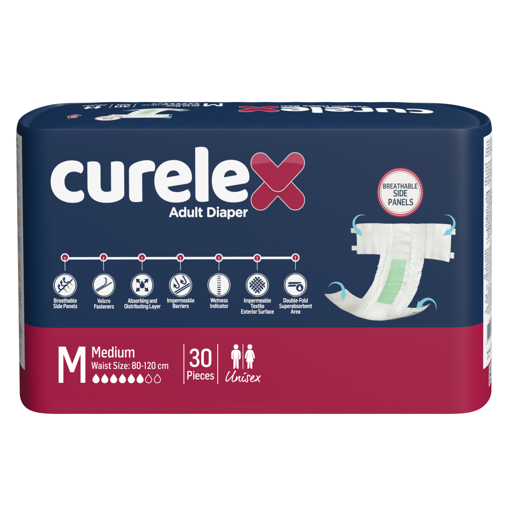 Підгузки для дорослих Curelex Medium 30 шт (8697405346790) - зображення 1