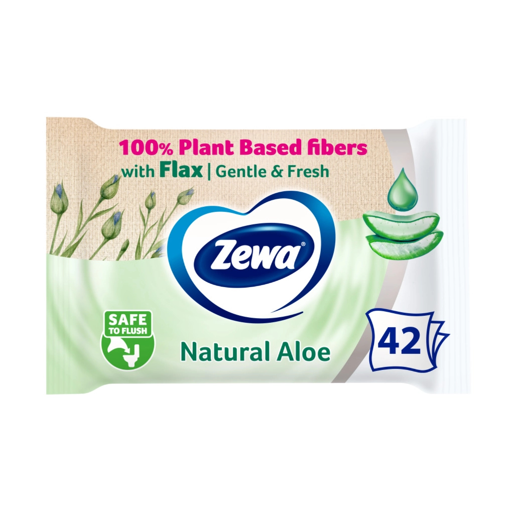 Туалетний папір Zewa Aloe Vera 42 шт (7322540898934) - изображение 1