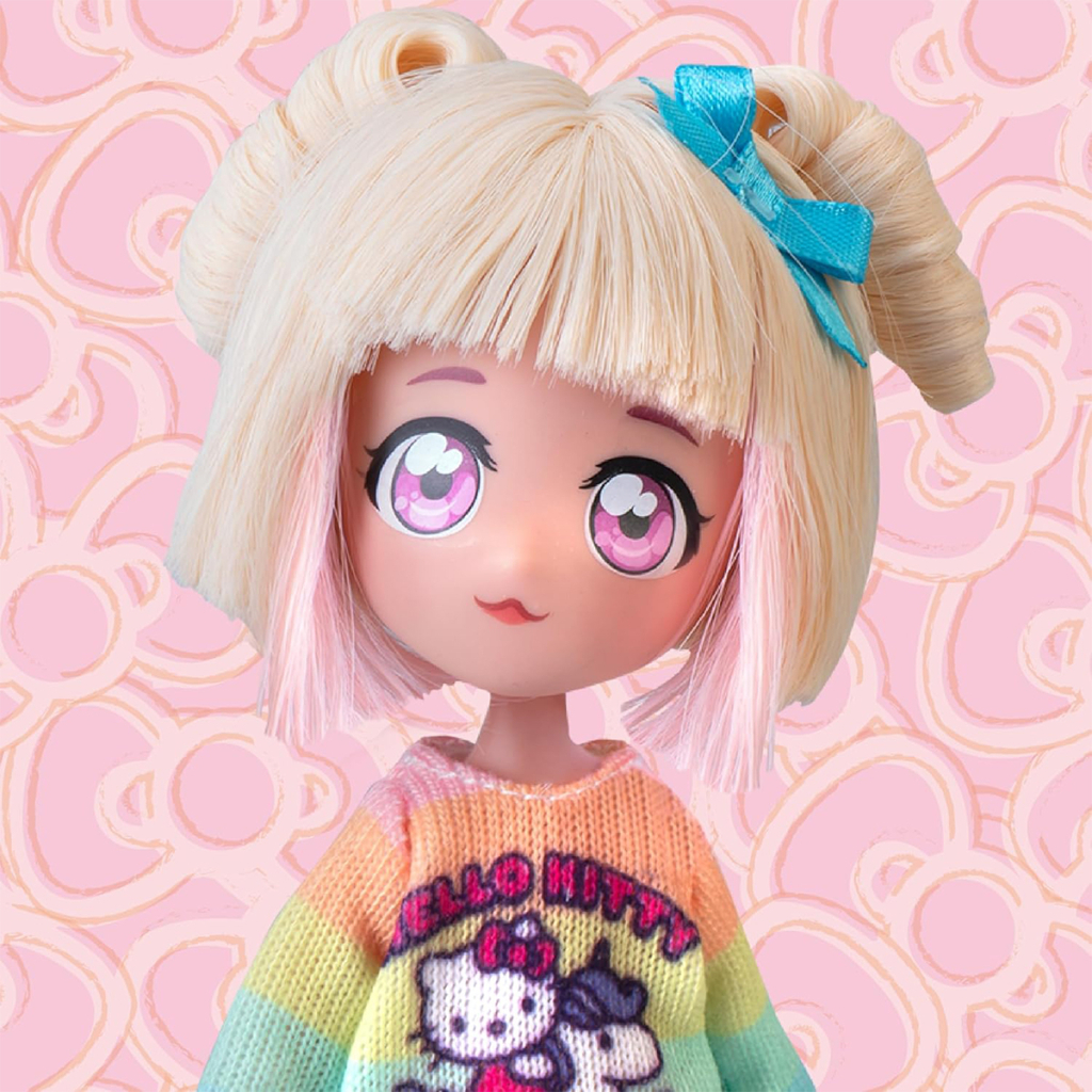Лялька 4SF Manga Dolls Hello Kitty Стильна Цукерочка-єдиноріг (HKTF2000) - зображення 5